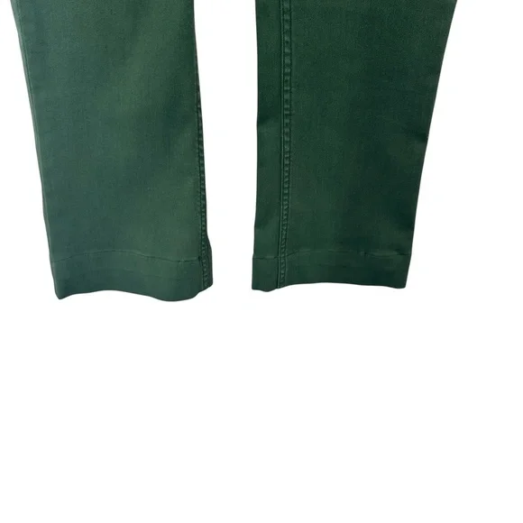 Ulla Johnson Green Ellis Exposed Button Up High Waist Jeans Size 2